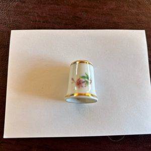 Hollohaza vintage porcelain Dainty Flowers thimble Hungarian